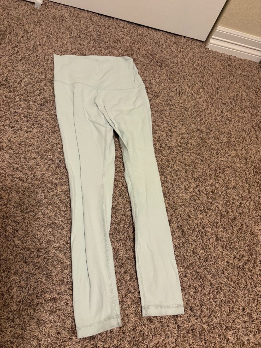 TNAction Leggings Medium Pastel Green Aritzia Wide Waistband Ankle Length